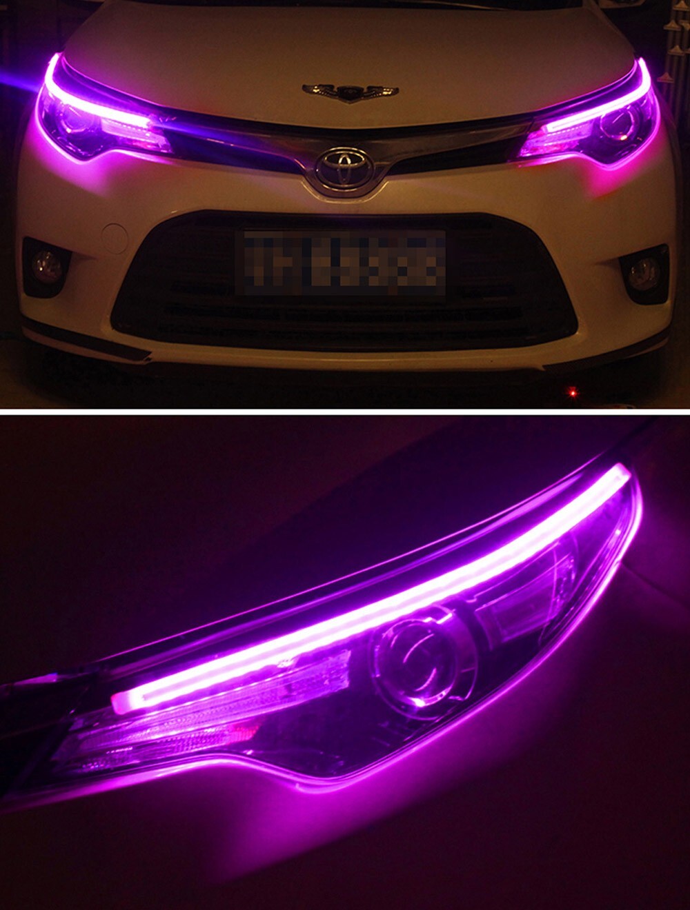 BT RGB Charm Dynamic Dream Color 24″ Strip Flow Chase Indicator Tube for SEAT