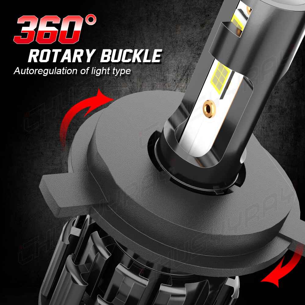 H4 9003-HB2 40W Xenon LED Headlight High Low Dual Beam Light Bulbs Lamps