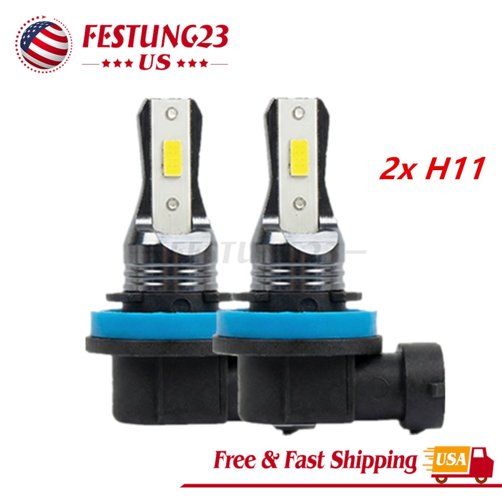 H11 LED Headlight Super Bright Bulbs Kit 6500K White 1200000LM High/Low Beam
