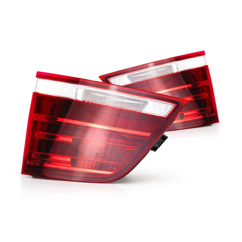 For BMW X3 2011-2017 Back Up Light Driver Passenger Side Pair Inner CAPA w/Bulbs