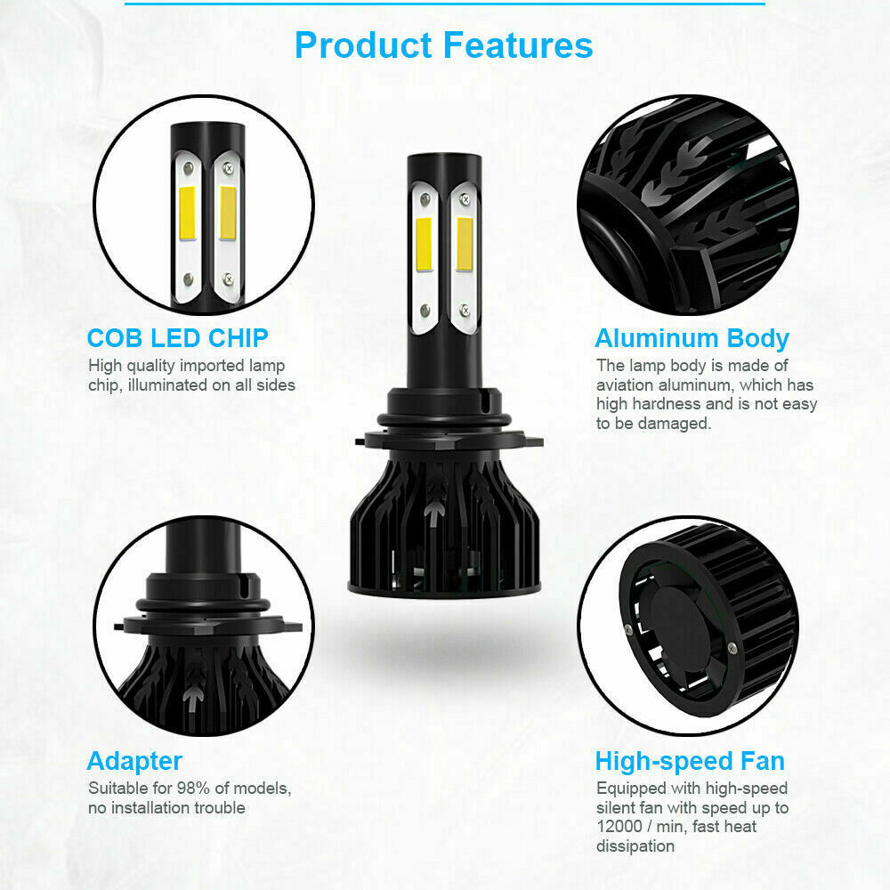 For Ford Edge 2007-2010 6x 6000K+3000K Combo K9 LED Headlight Fog Light Bulb NEW