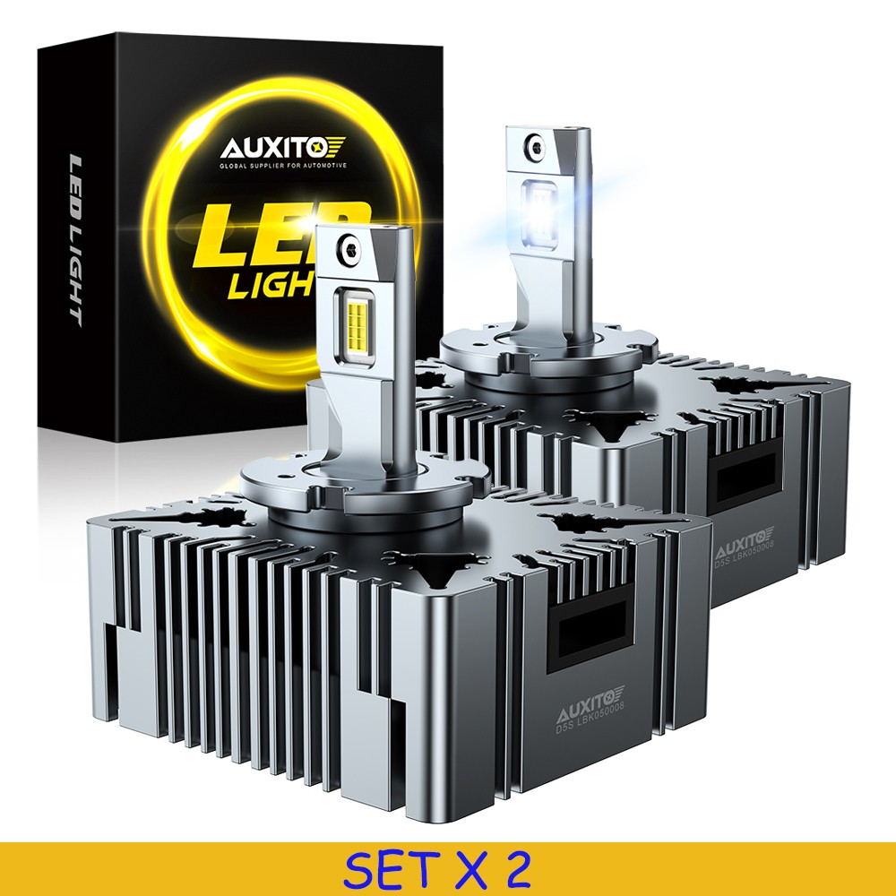 D5S LED Headlight Bulb 6000K 30000LM High/Low Beam Super Bright White 4PCS Y19