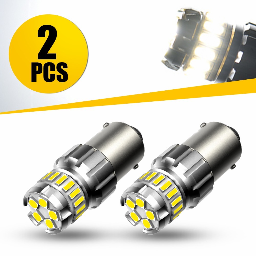 AUXITO 1156 1159 1259 LED Backup Reverse Turn Light Bulbs 6000K White 2F2 Series