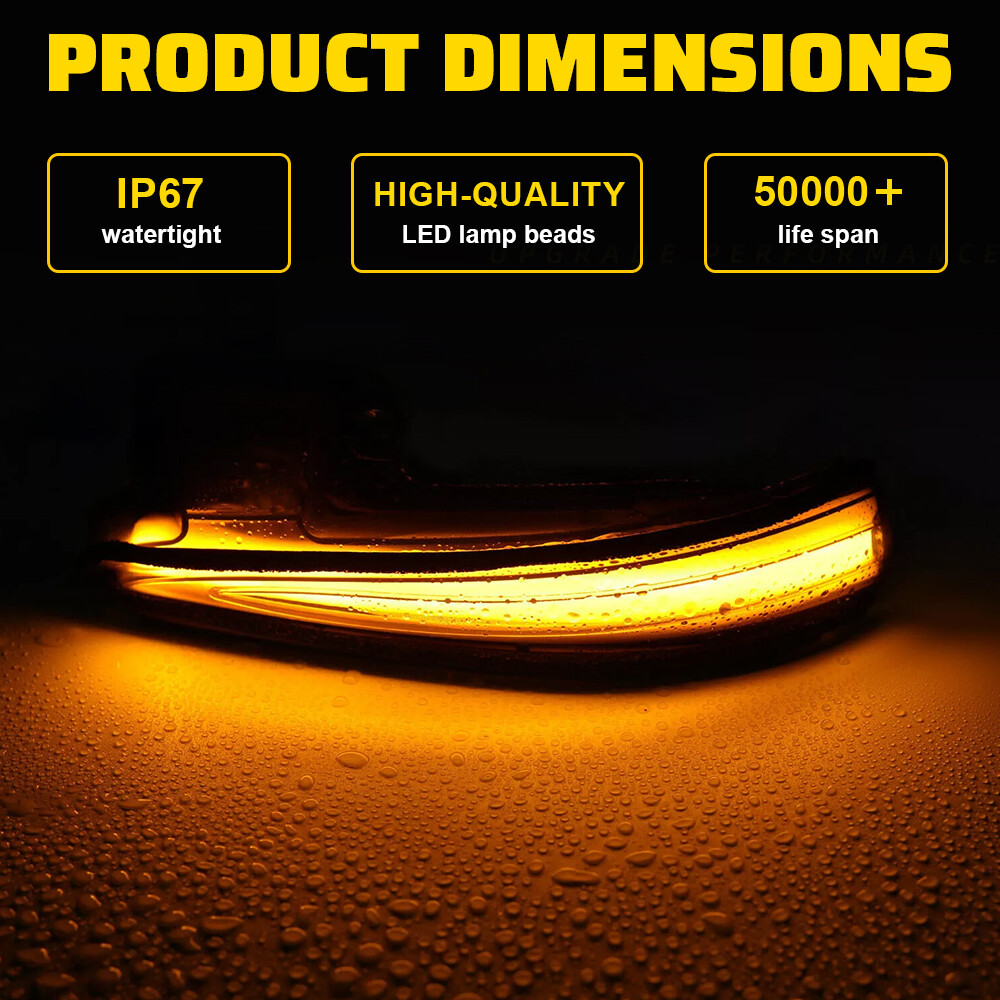 Right Left Side Mirror Indicator Turn Signal Light Lamp For Toyota RAV4 19-2023