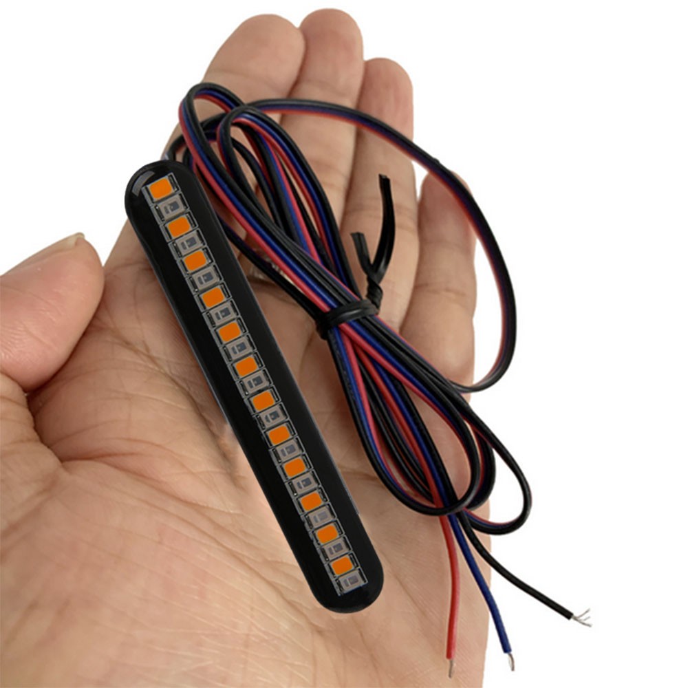 Flowing LED Strip Lights Motorcycle Turn Signal For Honda Suzuki Yamaha Kawasaki