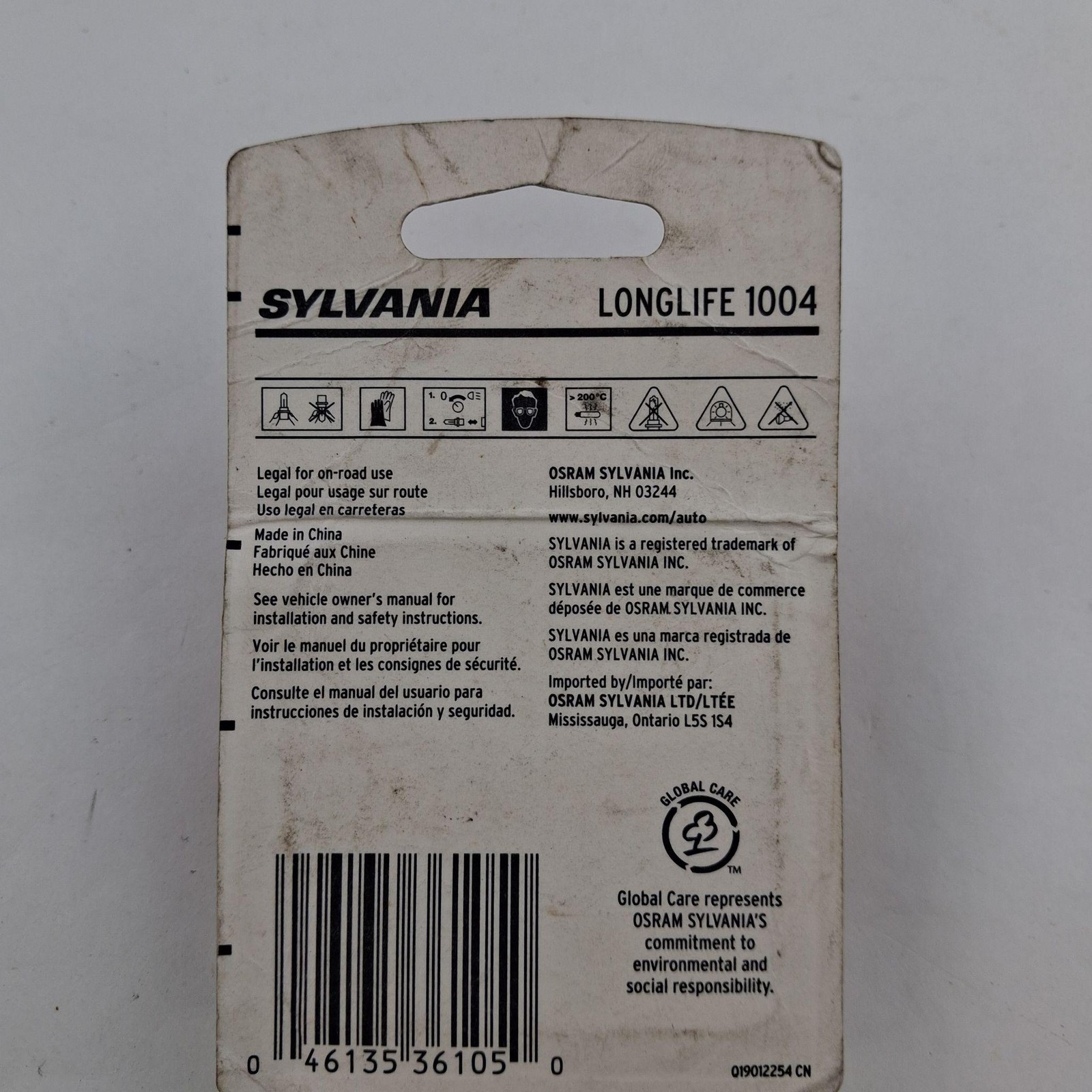 Sylvania Long Life 1004 LL Incandescent Auto Bulbs 2 Pack Warm White New Other