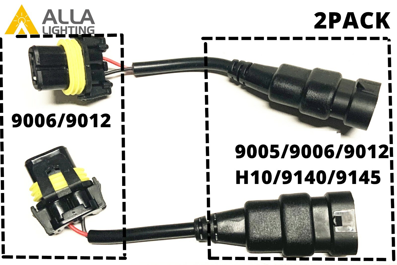9005 to 9012 Conversion Harness for Aftermarket Headlight,LED Headlamp Retrofit