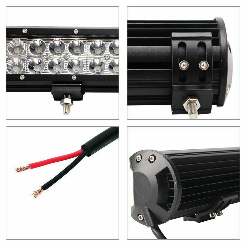 20“inch LED Light Bar Flood Combo Kit+4x 4“ Led Work lights For Offroad Pickup