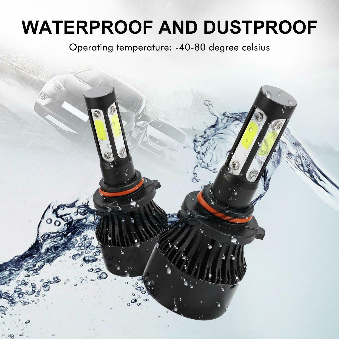 For Jeep Cherokee 2014-2015 LED Headlight & Fog Light Bulbs Combo Clear White