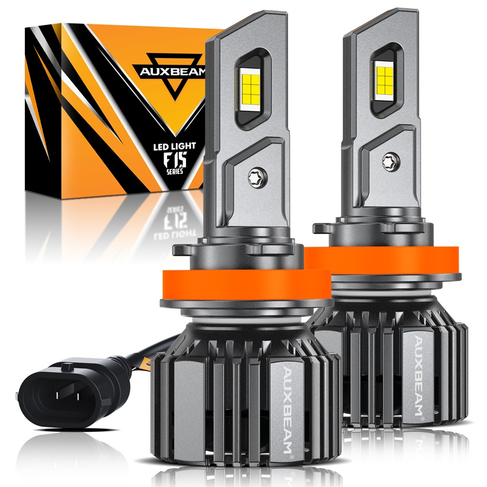 AUXBEAM F15 LED Headlight H11 Low Beam Bulbs Canbus Kit 6500K Ultra Bright White