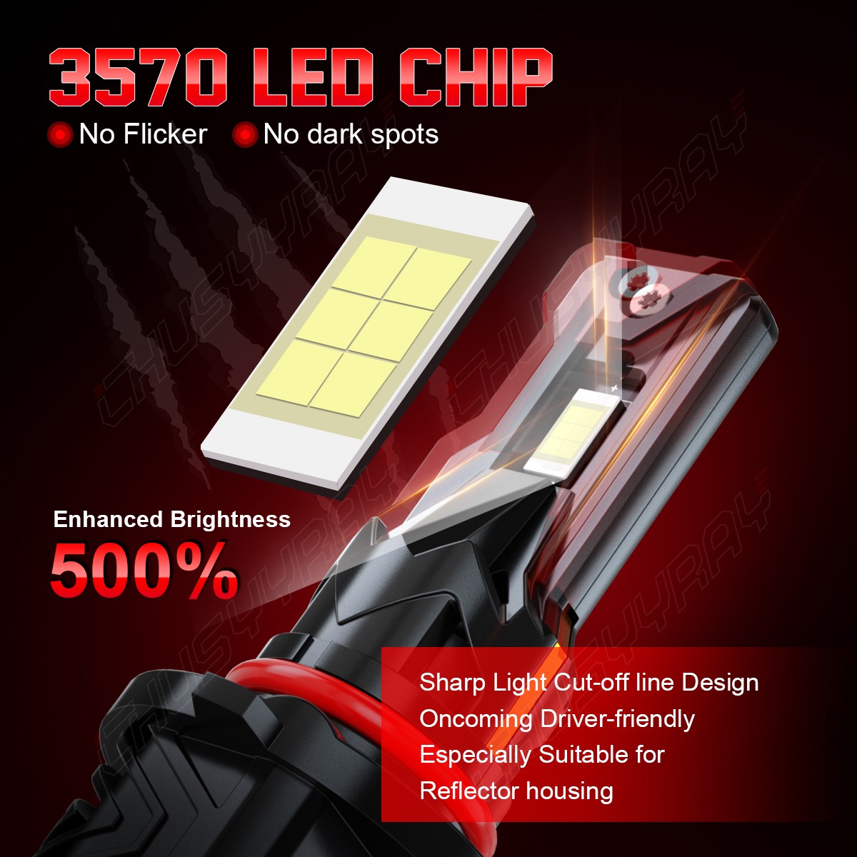 9005 LED Headlight Bulbs High Beam 70W 7000LM Bright 6000K Super White 2X