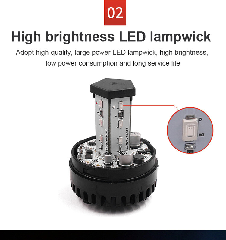sound alarm led warning beacon flashing light emergency car alarm AC220V、DC9-30V