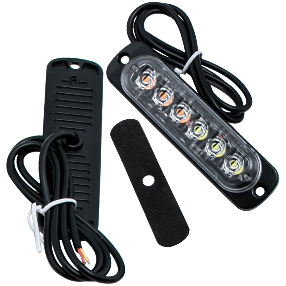 Yellow / White 10 LED Lights For Off road 4300k Diecast Aluminum Housing 18W