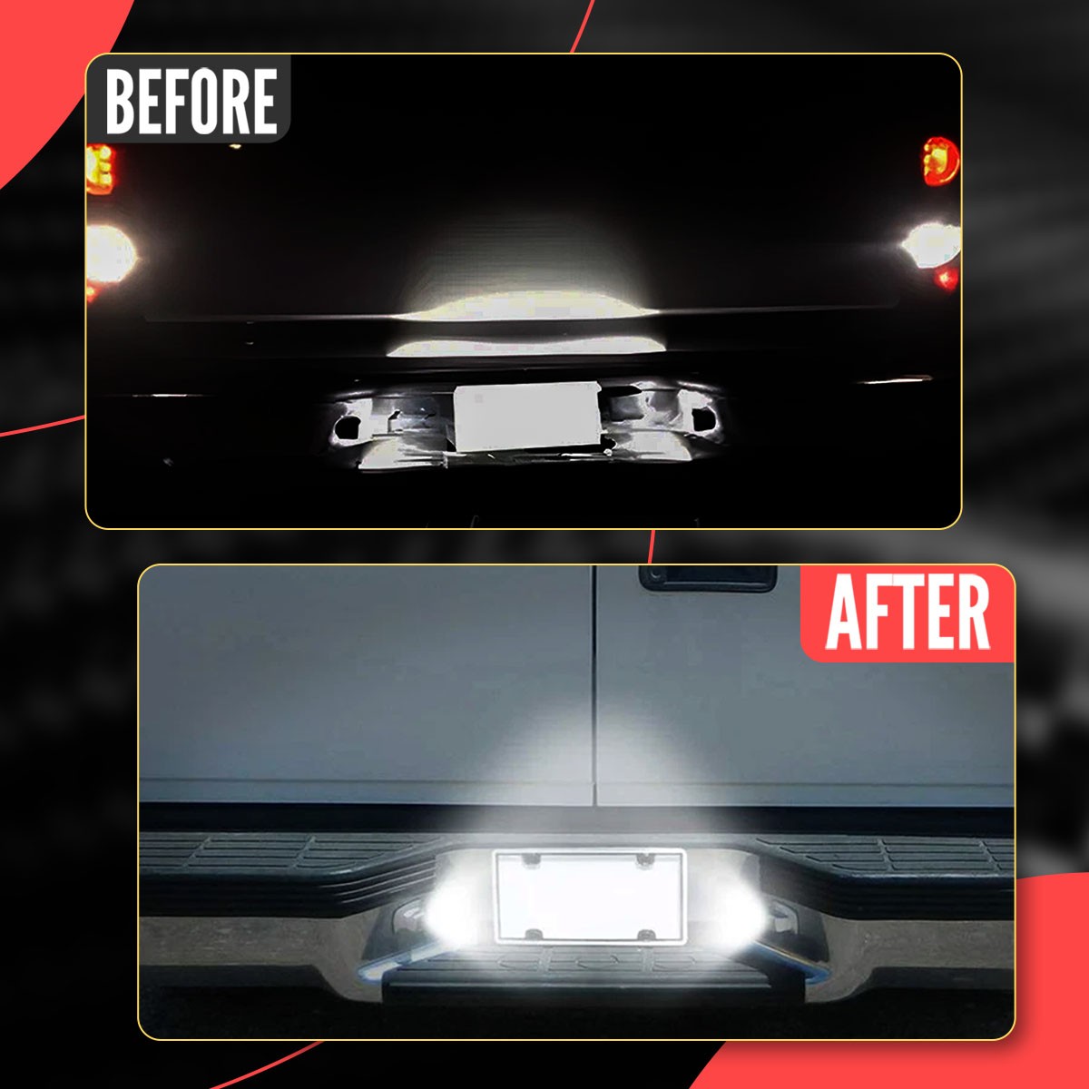 2x Chrome LED License Plate Light Tag Lamp For Chevy GMC C/K 1500 2500 ED 88-00