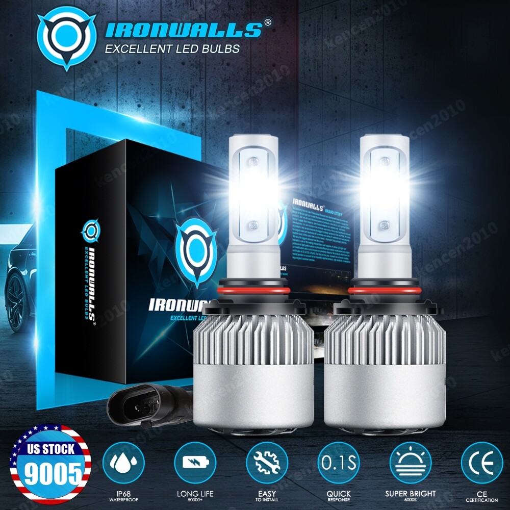 9005 9006 H11 LED Headlight Bulb 6500K for Silverado 1500 2500 3500 HD 1999-2024