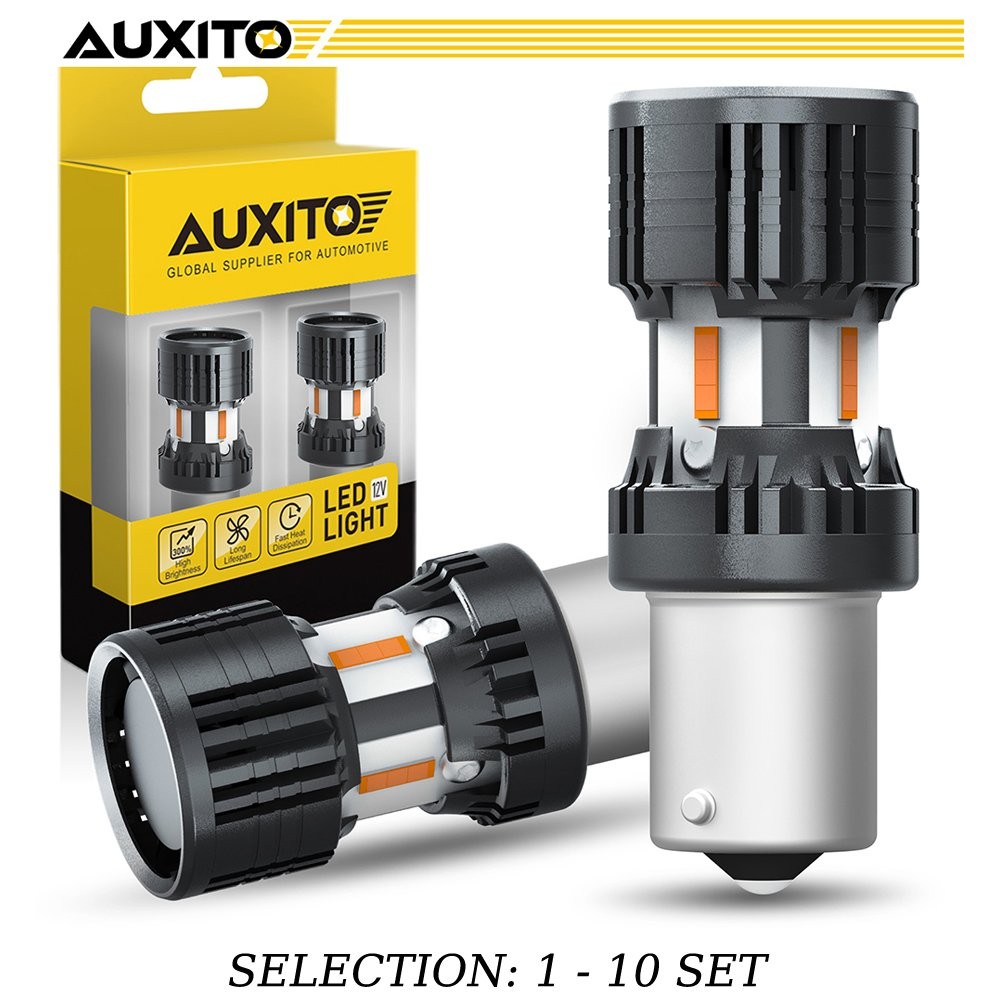 2-20PCS Bau15s Amber LED Turn Signal Light Bulb Error Free Built-in Resistor 12V