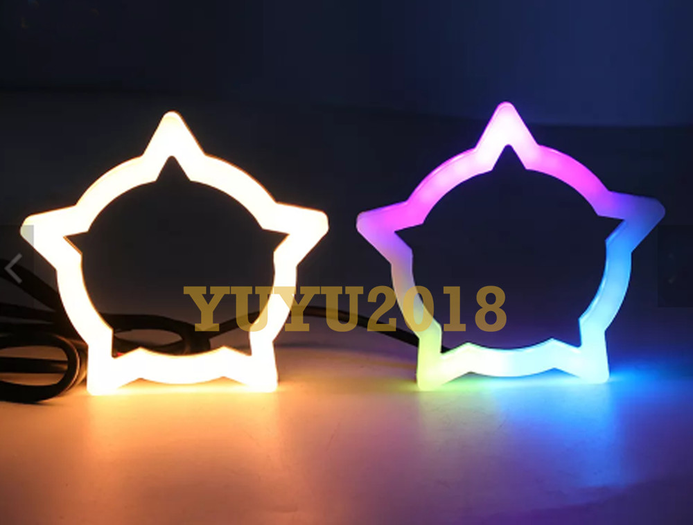 Dream color Star halo Flow Chasing RGB Turn Signal DRL bluetooth angel eye lamp