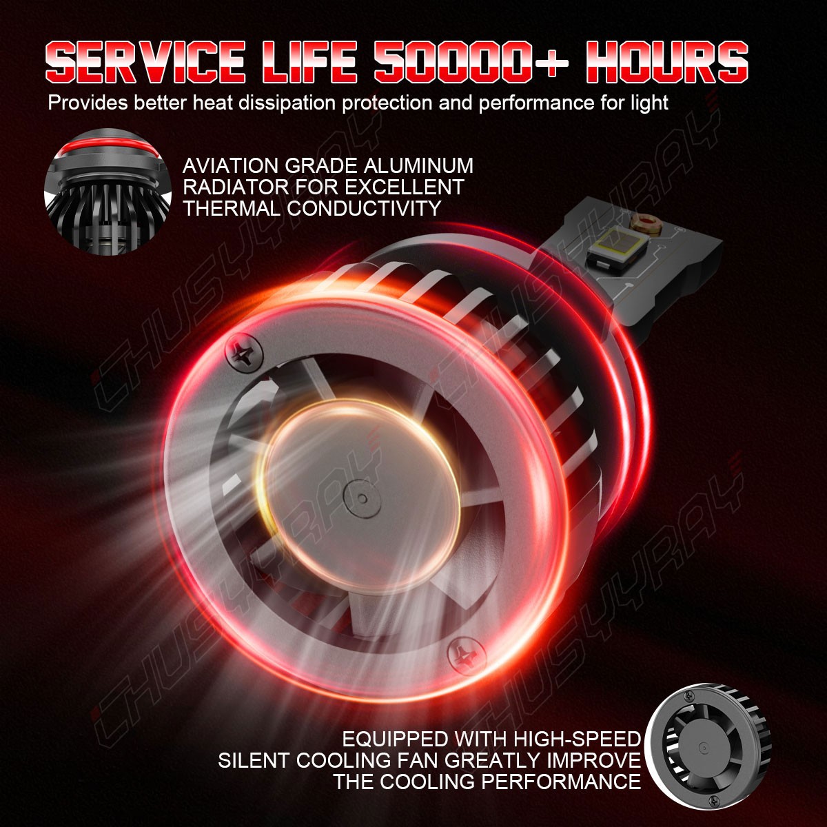 9005 HB3 LED Bulbs High Low Beam Headlight 200W 6500K White Super Bright