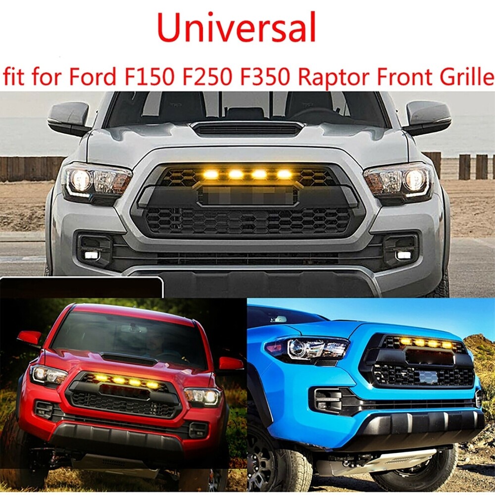 5X LED Front Grille Lights Raptor Style Amber Lamp for Dodge Ram 1500 2500 3500