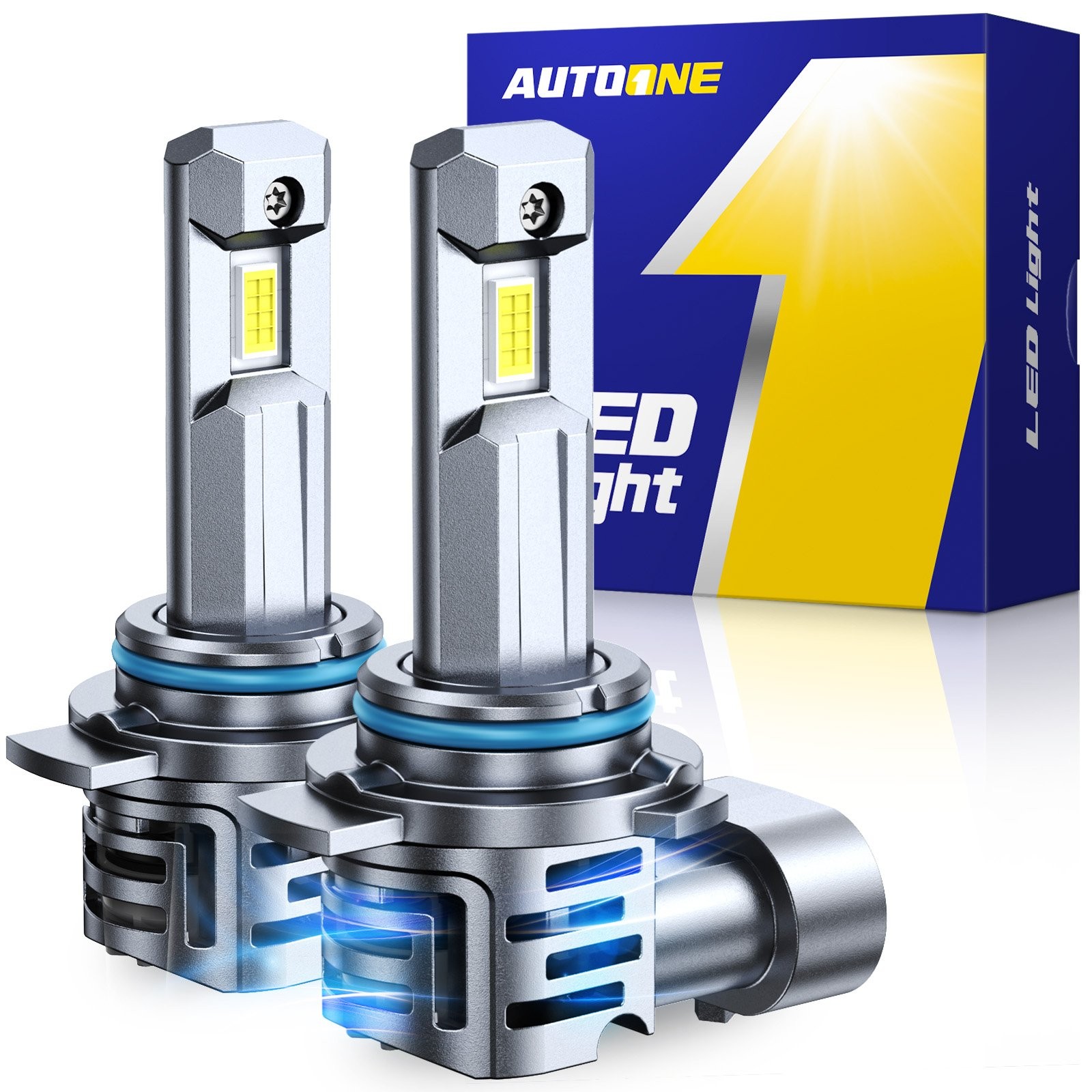6500K LED Headlight Kit 9005 9006 9012 H4 H11 High Low Beam White Bright Bulb US