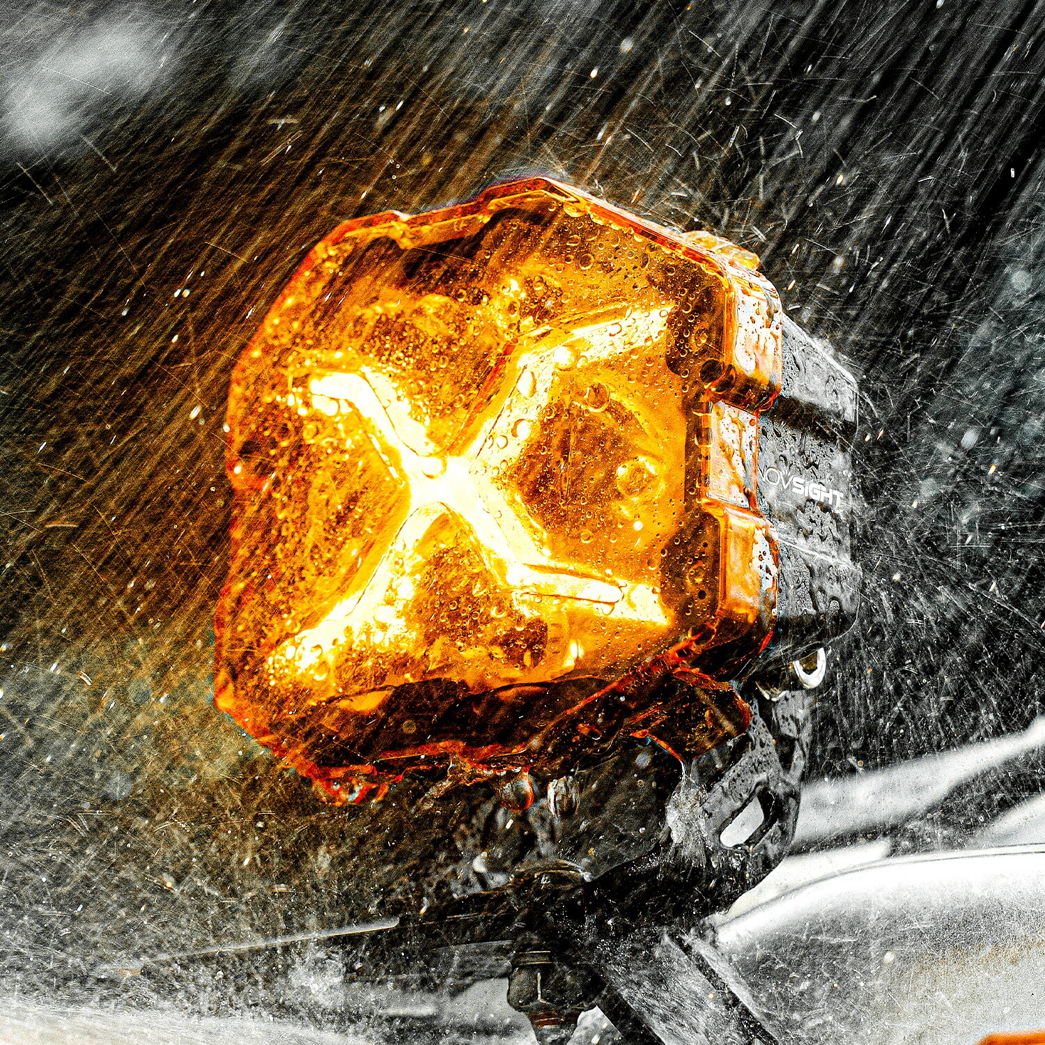 NOVSIGHT 4in. LED Off Road Driving Lights Bright Lamp with Special X-Line Design
