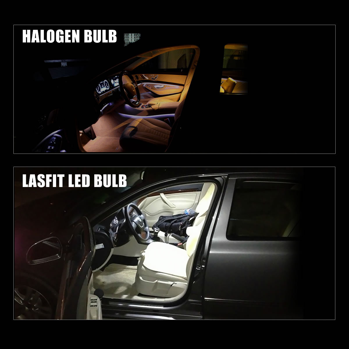 LASFIT 36MM C5W 6418 6411 6000K White LED Trunk Map Dome Roof License Light Bulb