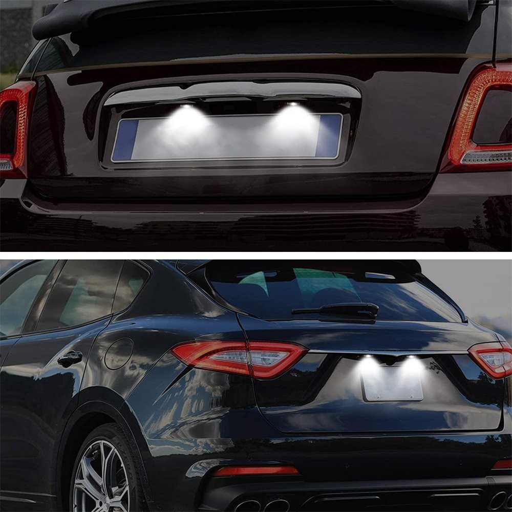 2 LED License Plate Light For Fiat Dodge Jeep Maserati 6000K 1480LM Super Bright