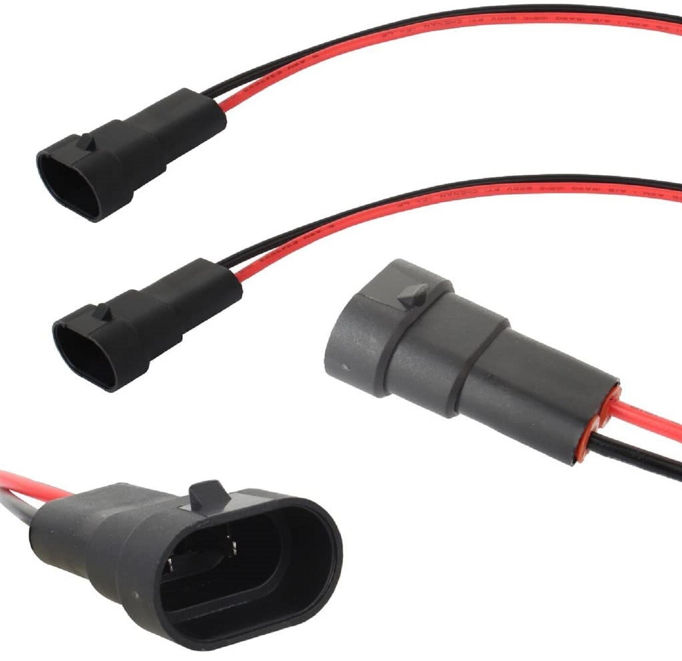 Extension 3ft P 9006 HB4 Wire Harness Fog Light Female Male Plug Adapter Bulb OE