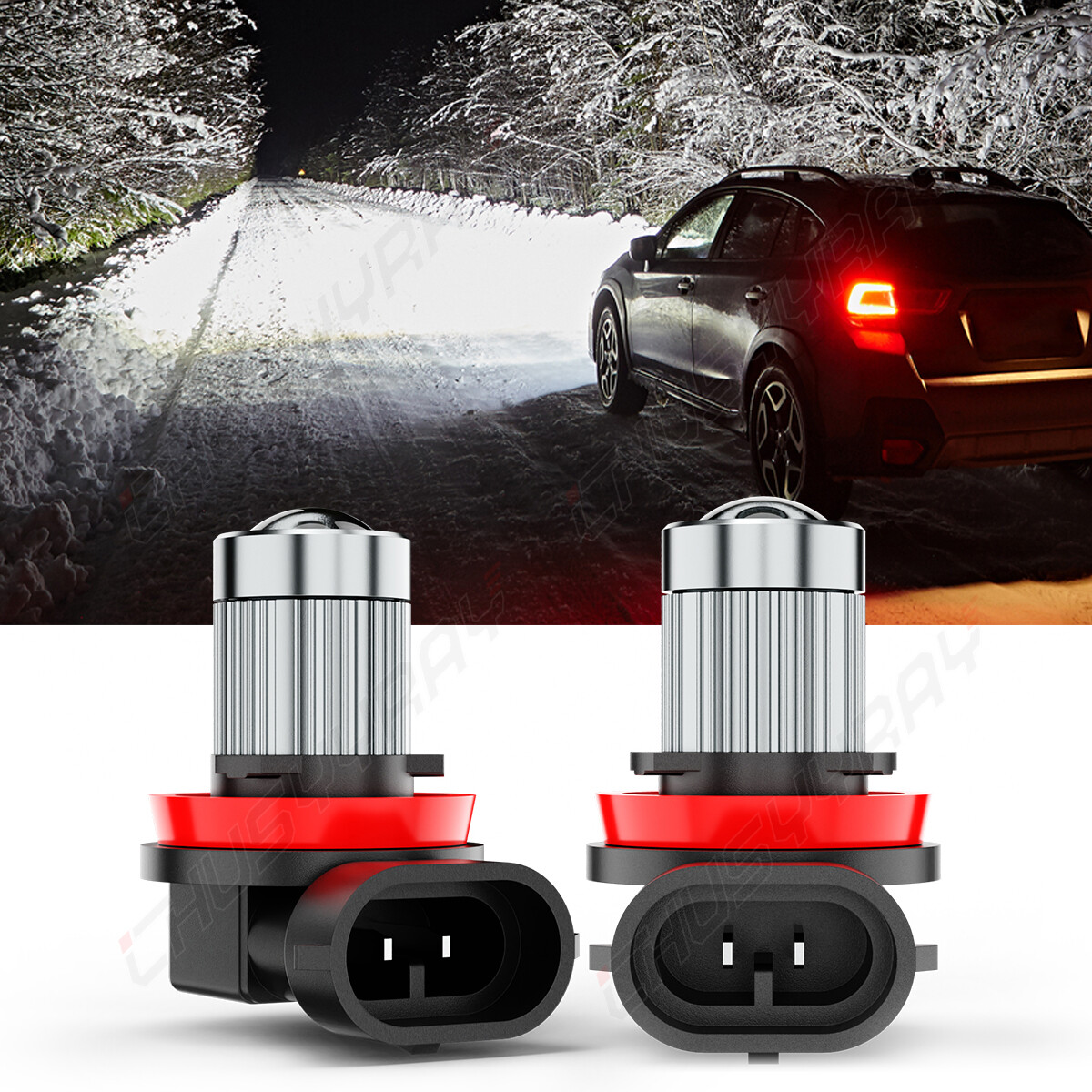 For Toyota Camry 2007-2014 2PCS H11 Fog Light Bulbs Kit White Foglight 6000K