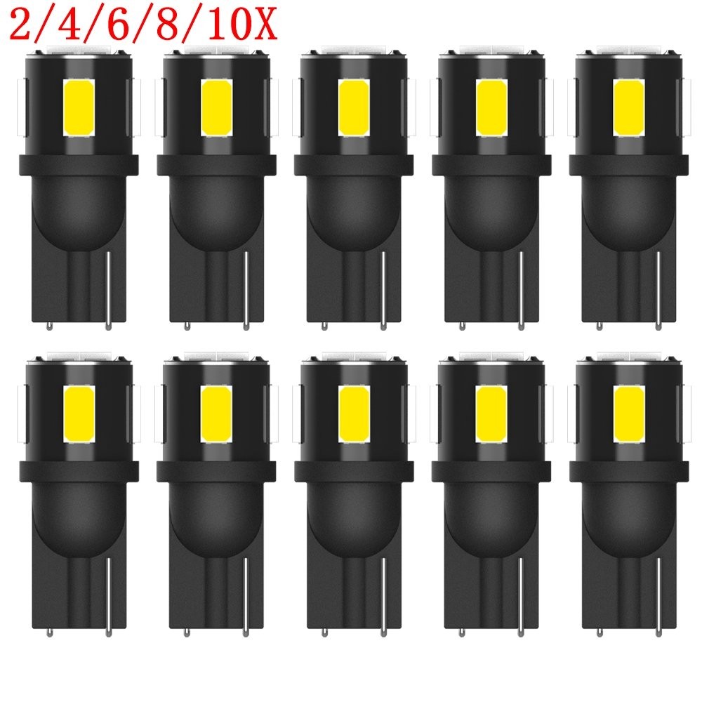 192 194 168 W5W T10 Xenon White Dome Map 5630-SMD 2LED Light Bulb Durable 10/20x