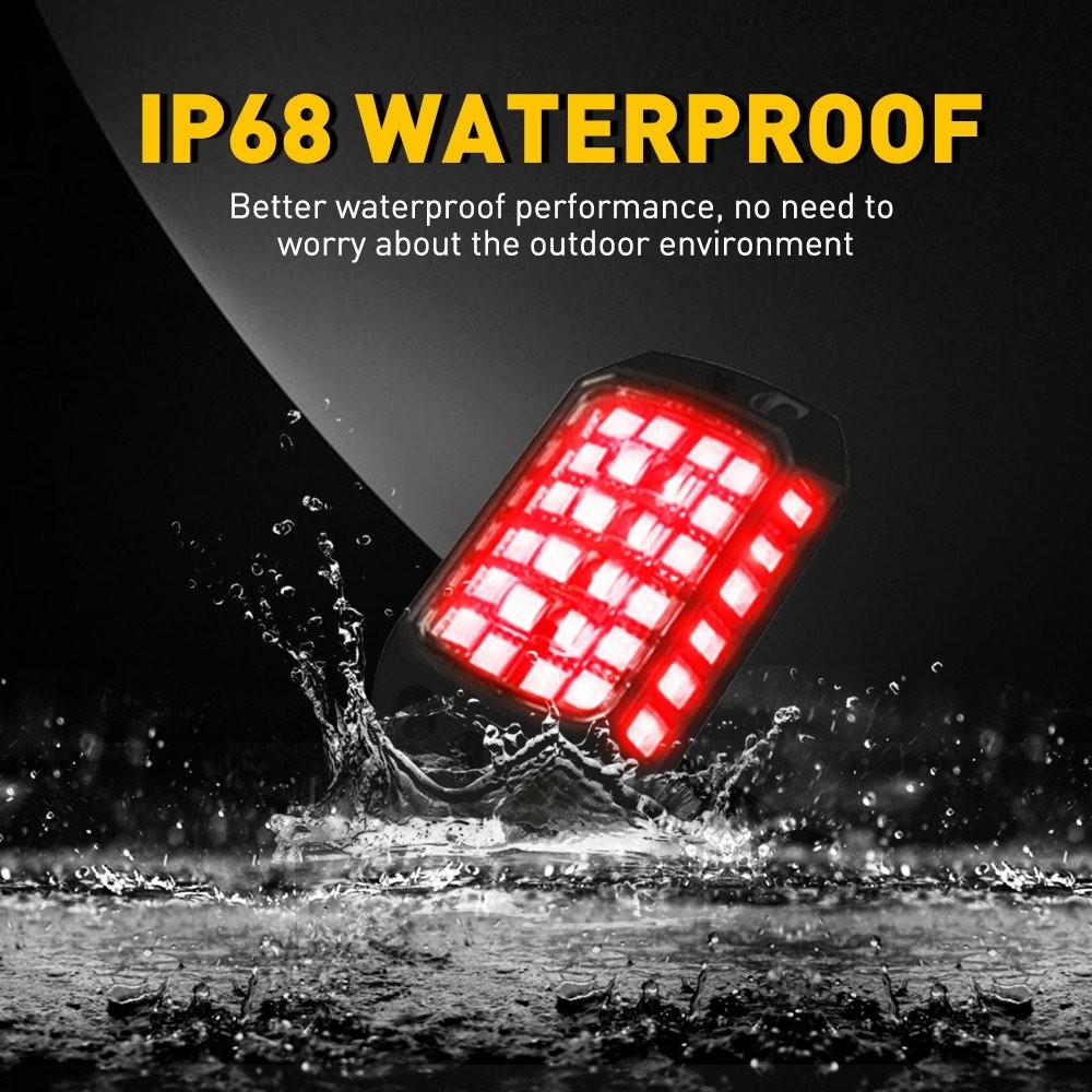 4-20PCS Universal LED Red Under Car Underbody Lights Underglow Lamps Kit Bright