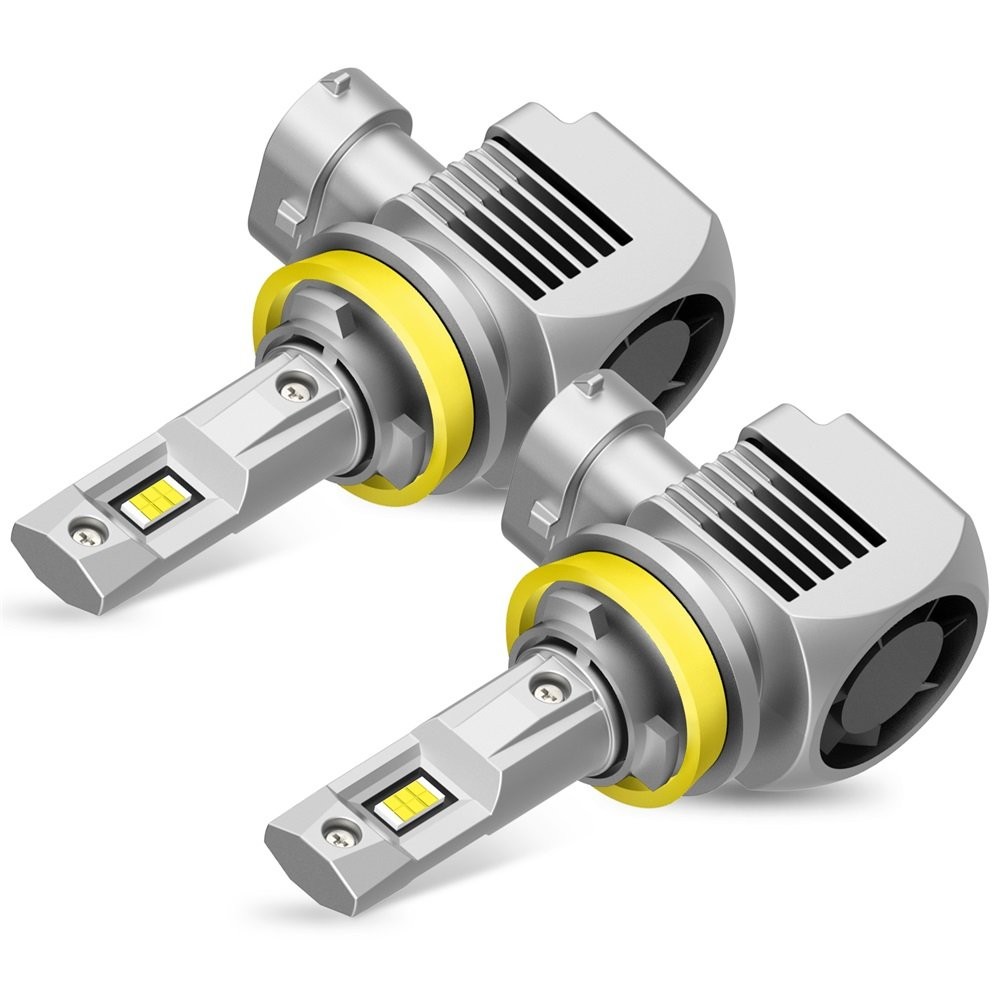 AUXITO 4X 9005 H11 Combo LED Headlight Kit Bulbs 6500K High Low Beam 60000LM