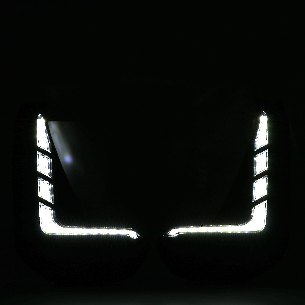 LED DRL for Toyota Hilux Revo 2020 2021 Daytime Running Light w/ Dynamic Turn