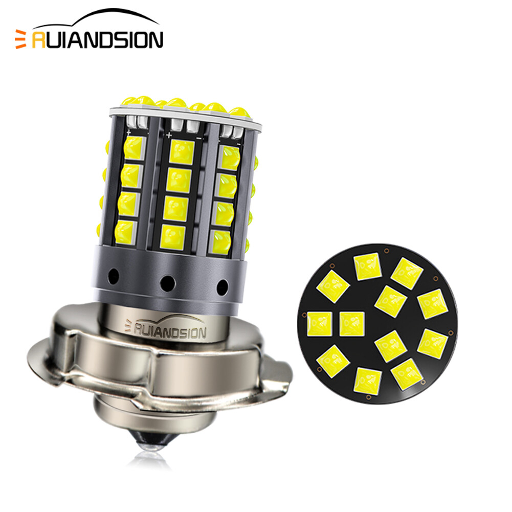 1PC P26S 44SMD LED Light For Motorcycle Headlight Bulb DRL Car Lamp White 10-80V