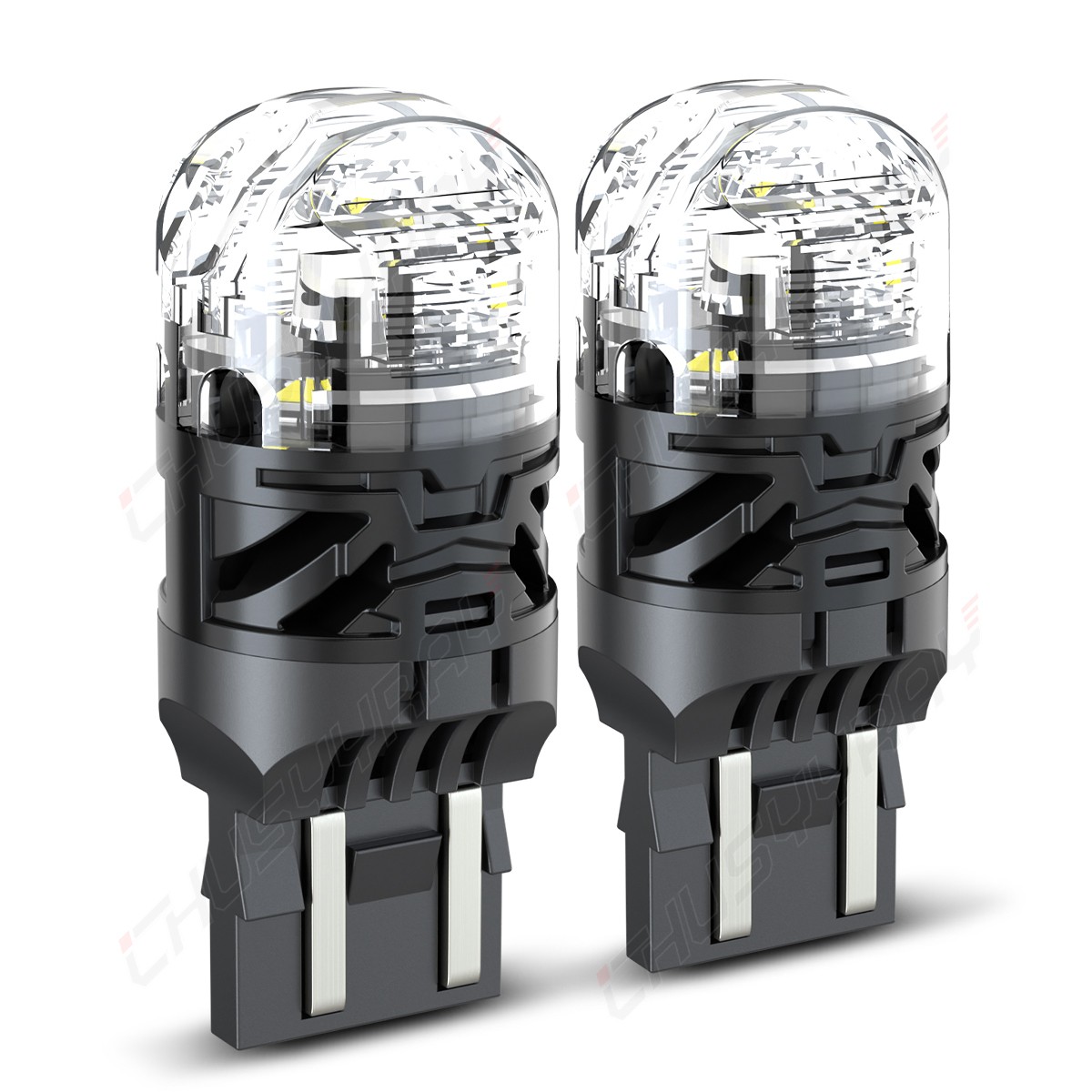 White/Amber High Power 16-SMD 7443 Switchback LED Bulbs FIT Turn Signal Lights