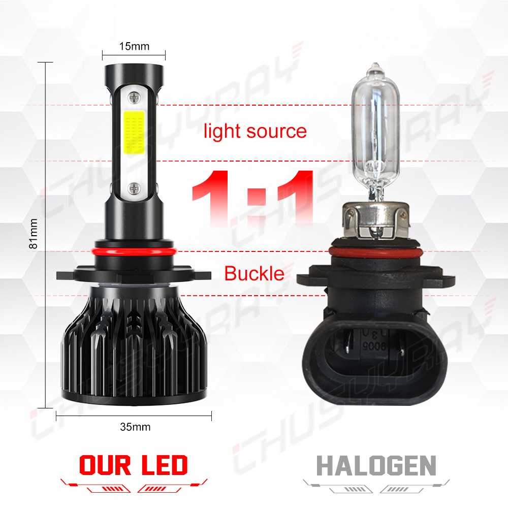 LED Headlight High Beam CSP Bulb Kit 9005 6000K White For 2009-2014 Acura TSX