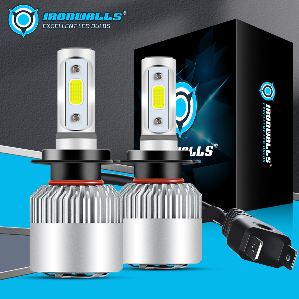 4/6/8 Sides H7 LED Headlight Bulbs Kit High or Low Beam Super Bright White 6000K
