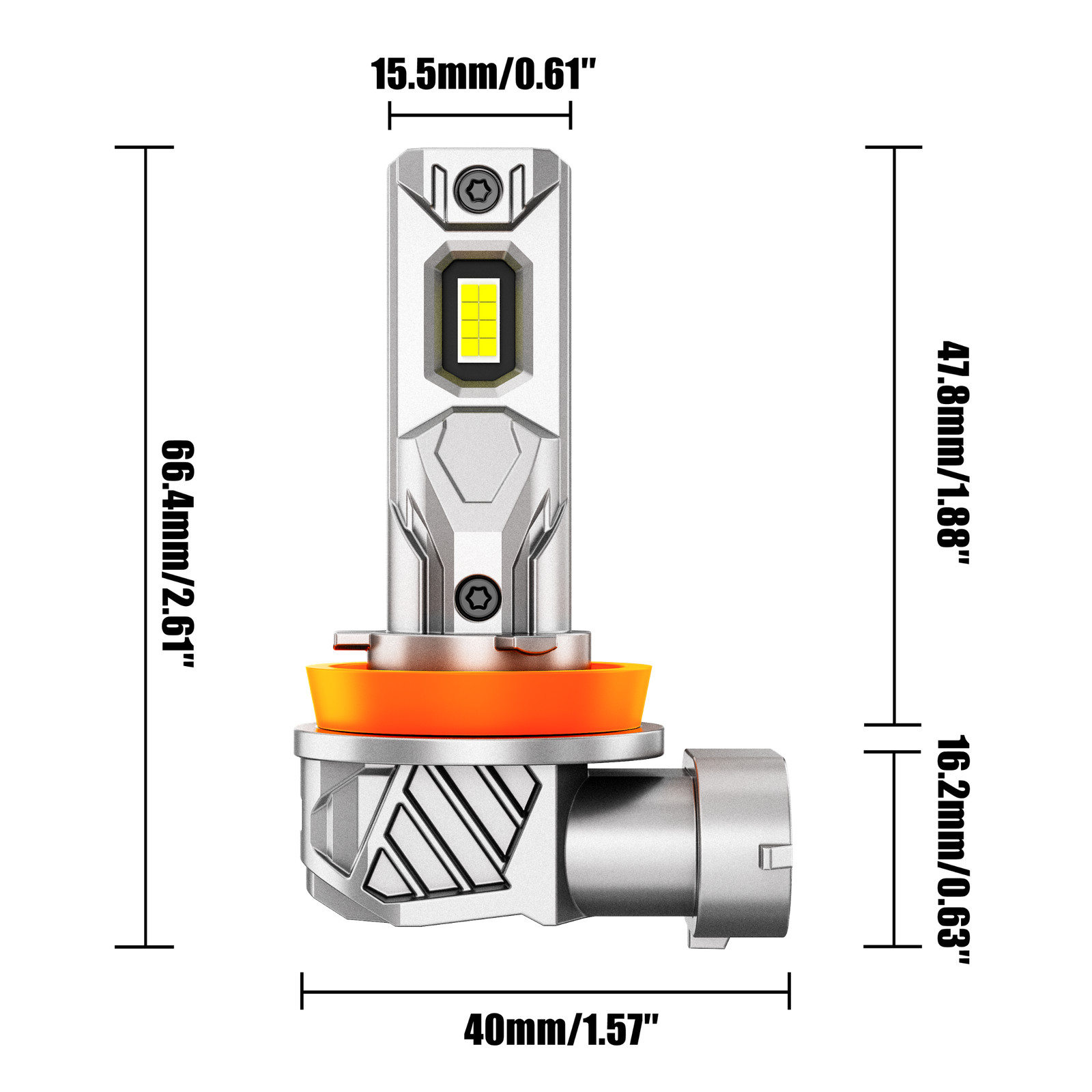 For Nissan Murano 2015-2018 AUXBEAM Canbus LED Headlights Fog Light White 6500K