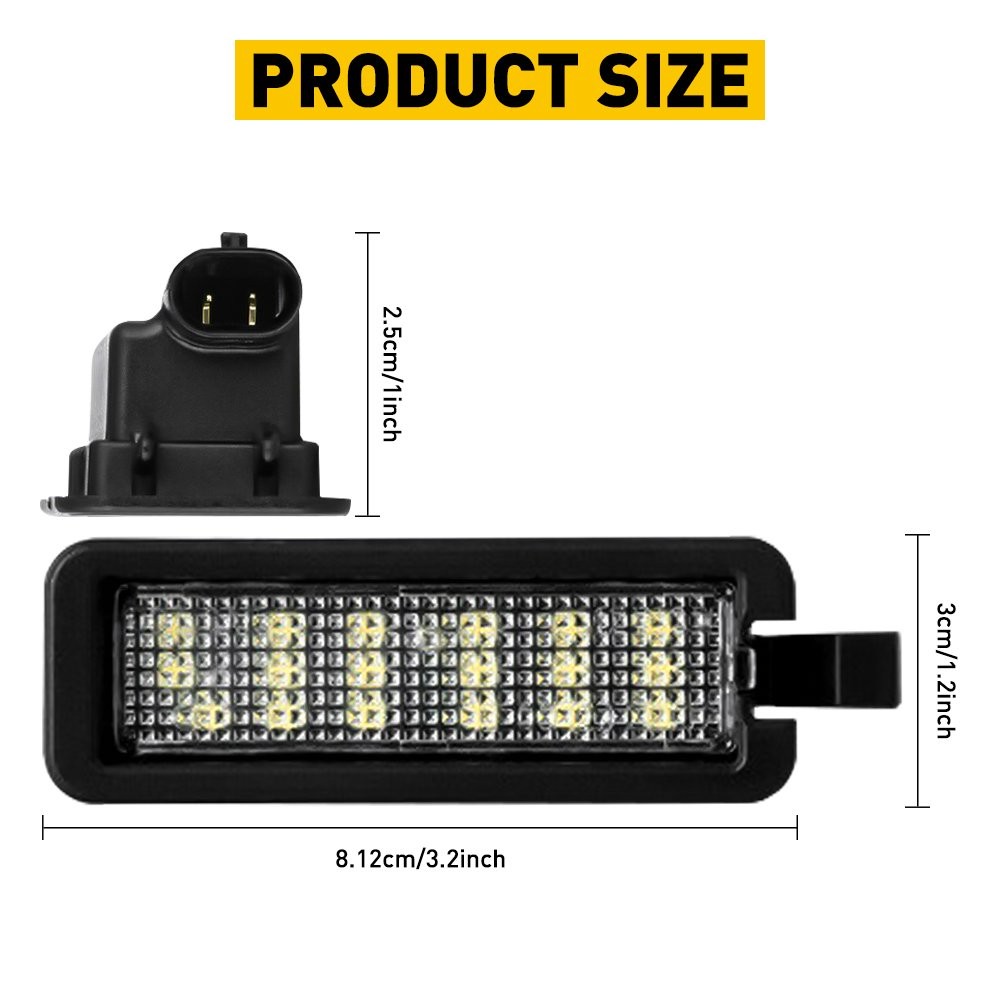 Fit For Chrysler 300 Dodge Charger Challenger LED License Plate Light 2015-2020
