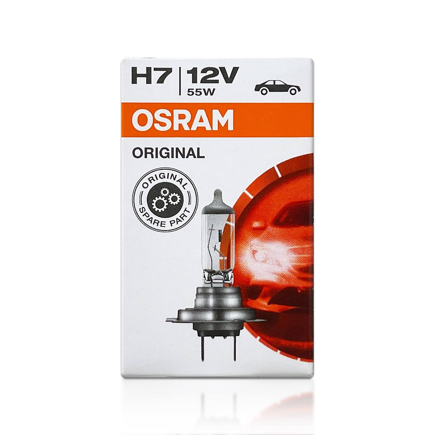 Osram H7L Original Line OEM Halogen Headlight Bulbs LONG LIFE 64210L | Pack of 2