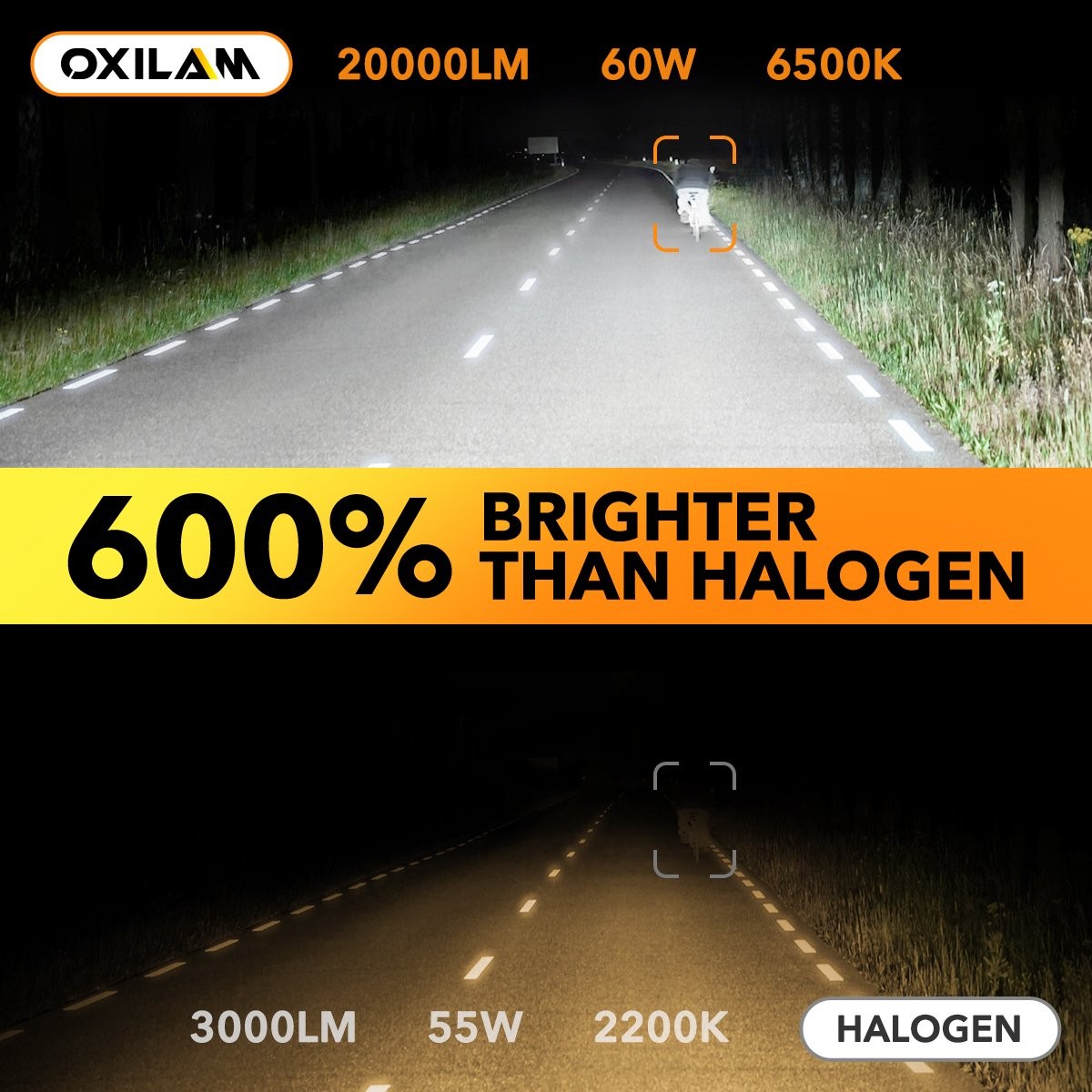 High Low Beam Bulbs Kit White Bright Lamps Q36 9007 LED Headlight Combo2-10x
