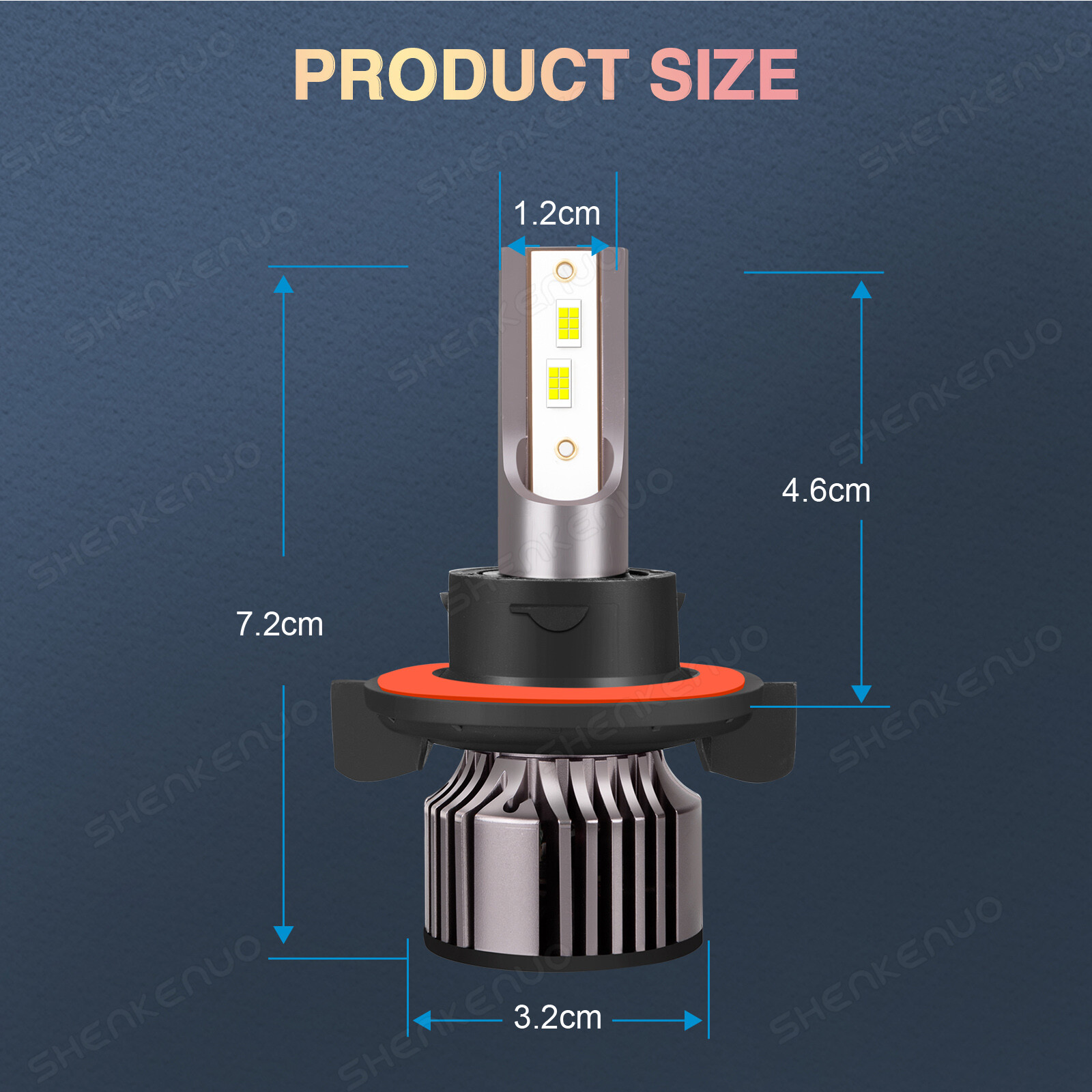 9008 H13 LED Headlight High/Low Beam + 9145 9140 H10 Fog Light Bulbs Combo Kit