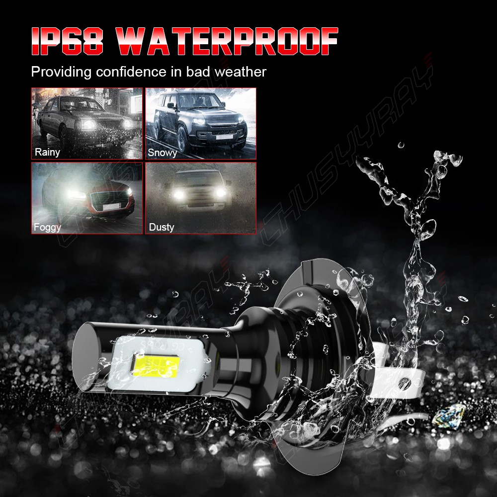 9005 H7 LED Headlight Kit Aviation Aluminum 5000 Lumens