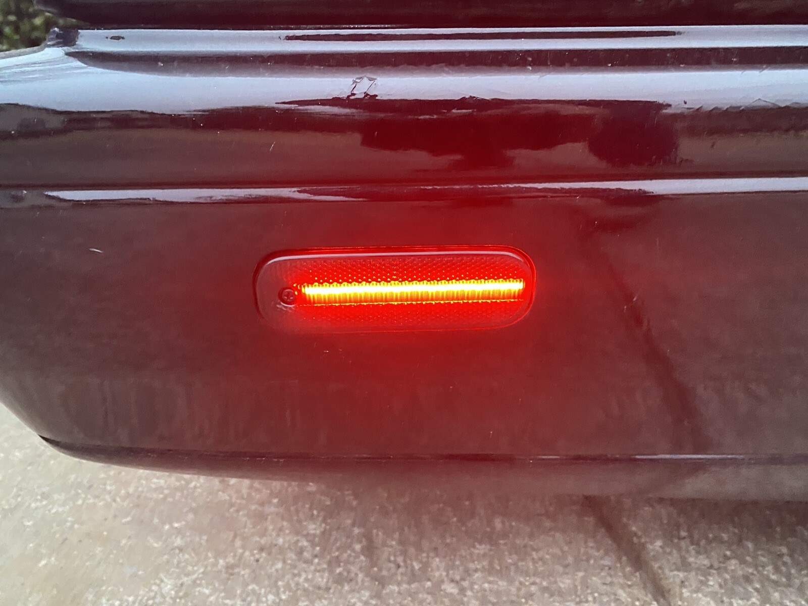 4pc Smoked Lens Amber & Red Full LED Strip Side Marker Lights For Infiniti G20