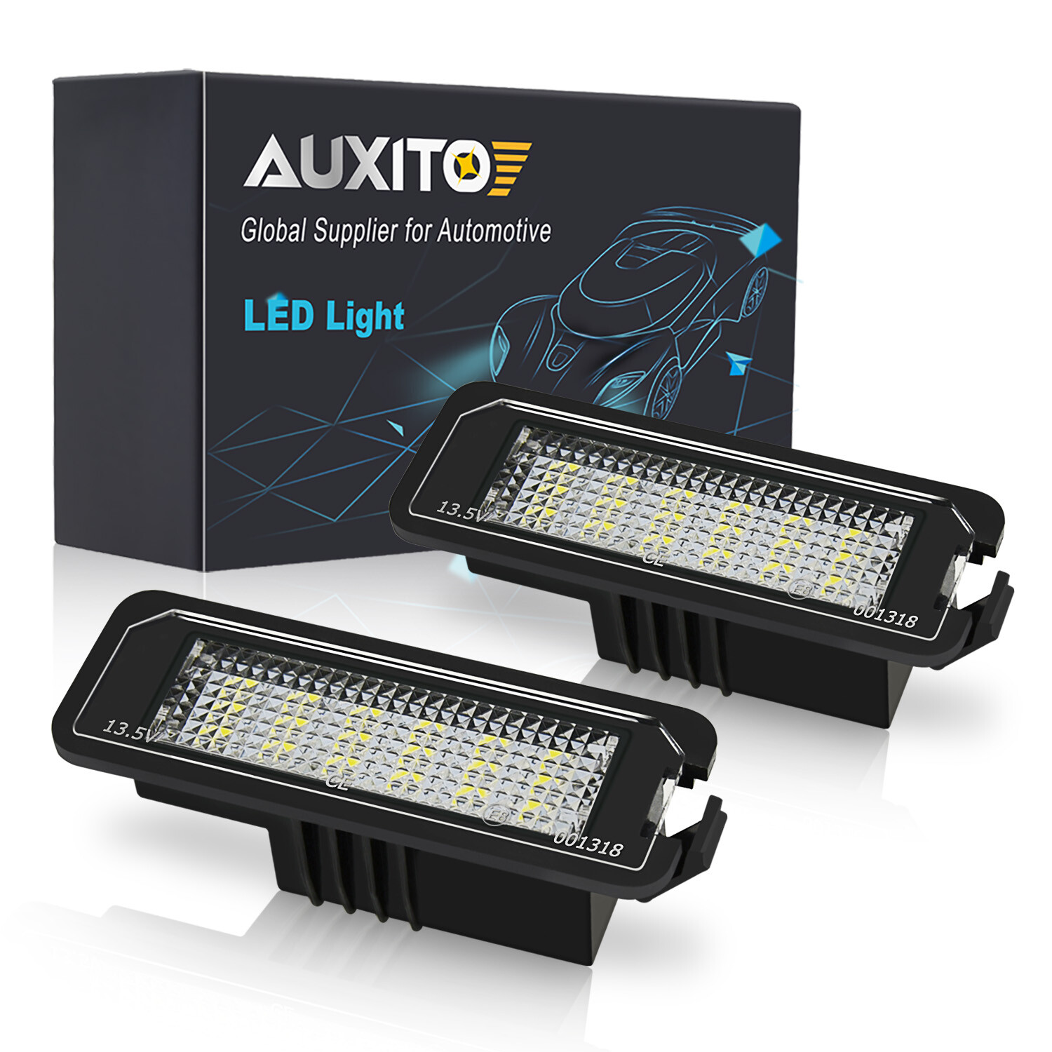 2X LED License Plate Light for VW GOLF EOS LUPO POLO SCIROCCO Super White Canbus