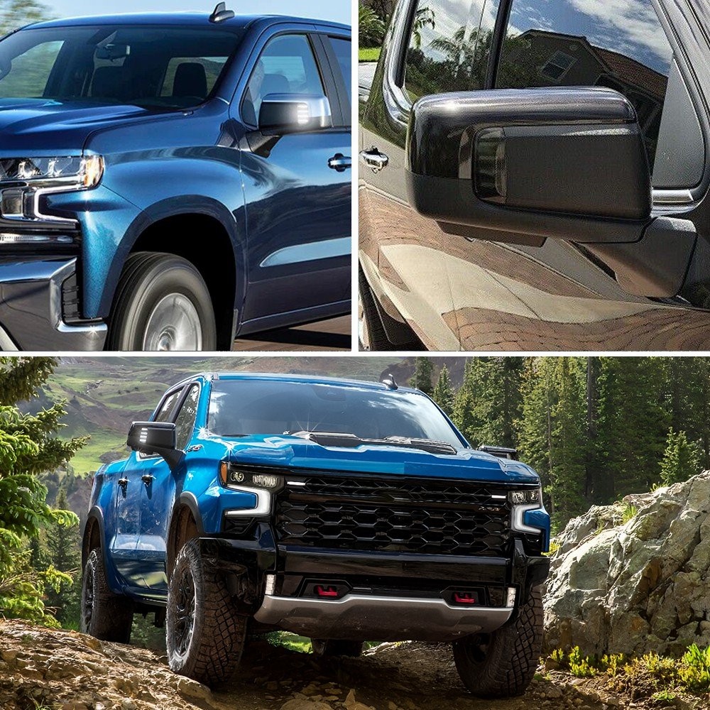 2PCs LED Side Task Mirror Spot Light Lamps Set For 2019-22 Silverado Sierra 1500