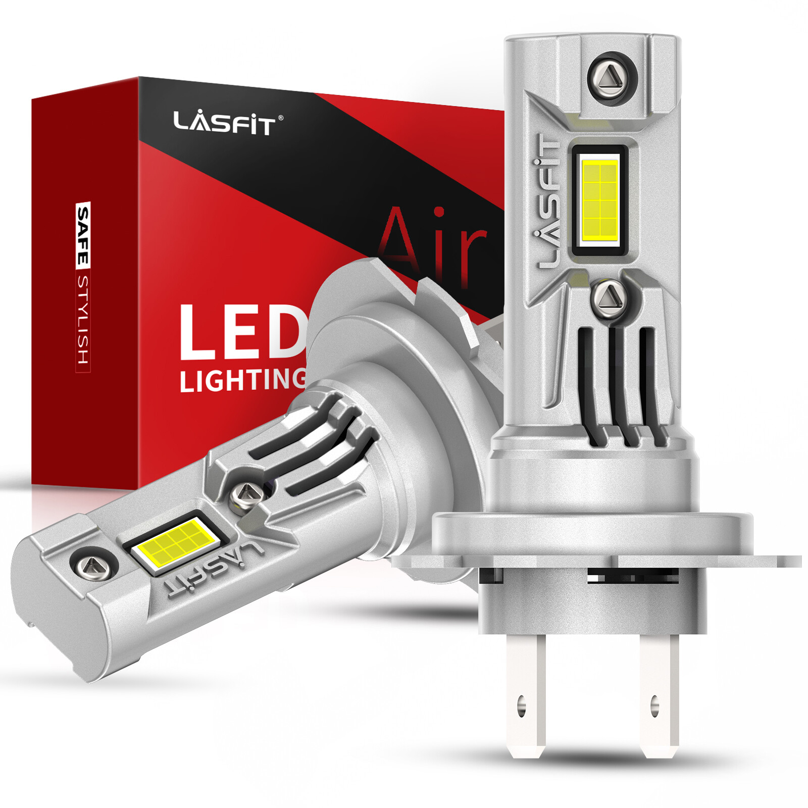 Lasfit H7 LED Headlights High/Low Beam Fog Light Bulb 5000LM Bright LCair Series