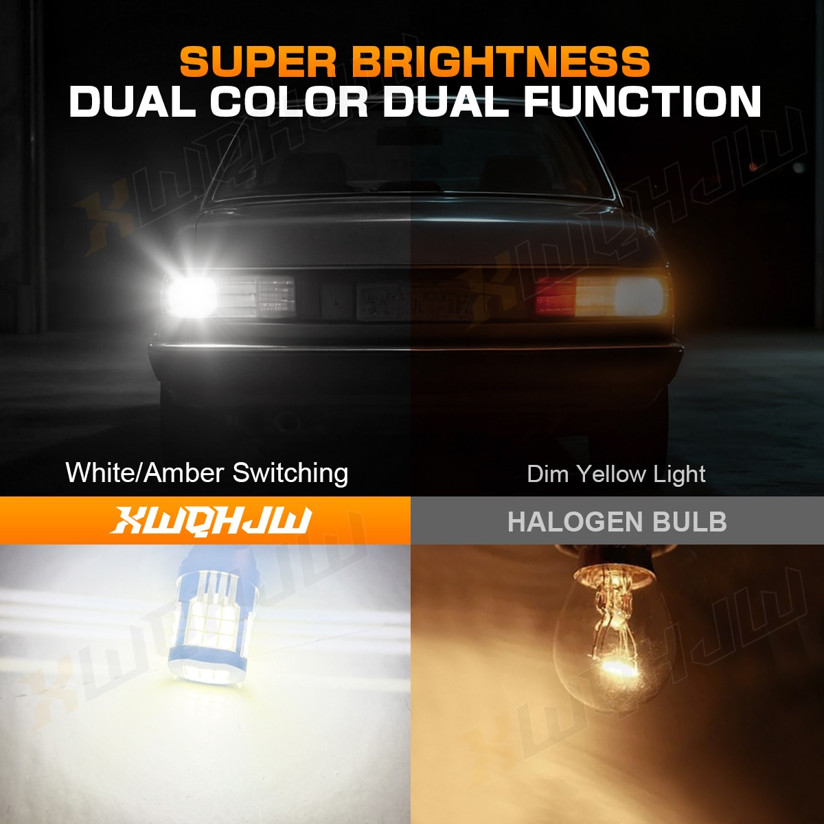 2x 1157 LED Turn Signal Light Bulbs White Anti-Hyper Flash FOR 2013 Nissan Quest