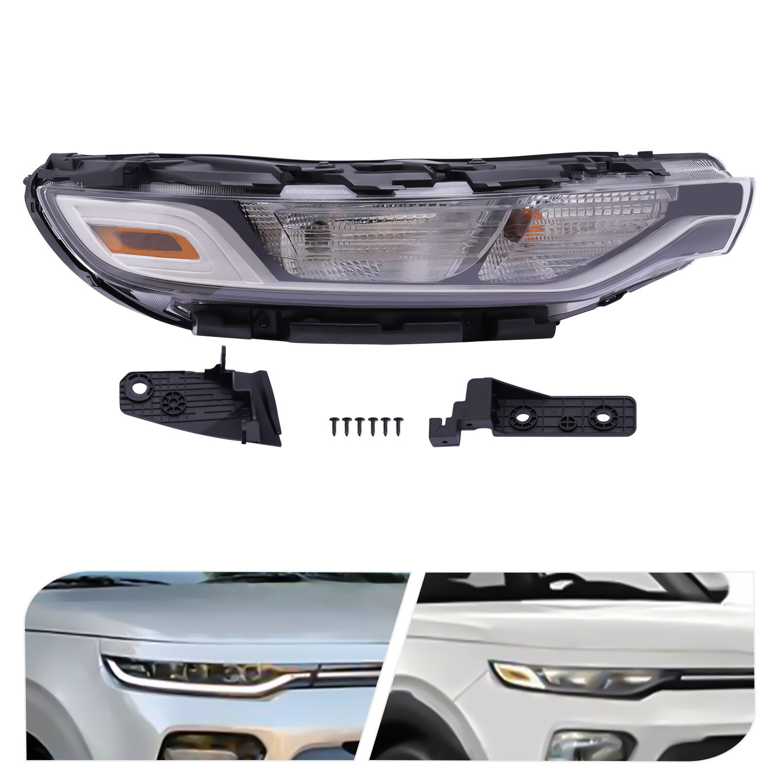 For Kia Soul 2020 2021 Daytime Running Light Assembly Passenger Side Halogen RH