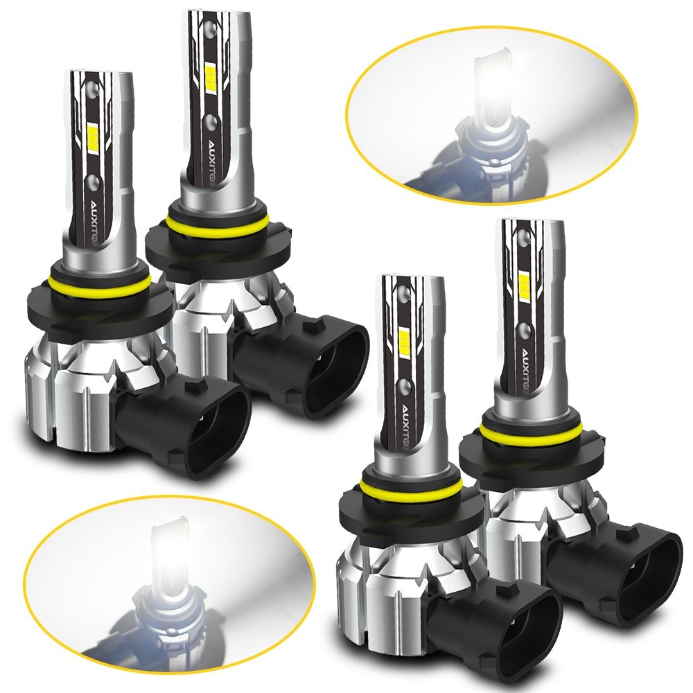 AUXITO 9005 9006 LED Headlight Bulbs Kit Hi Low Beam 100000LM 6500K White 4-10 X